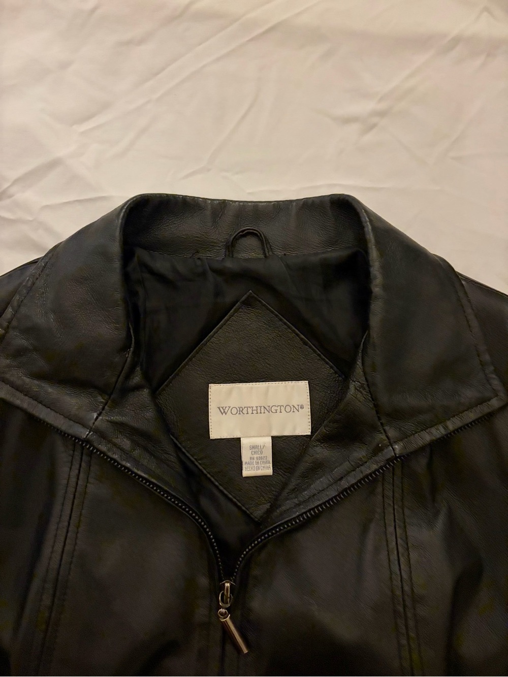 Worthington Black Faux Leather Zip-Up Jacket - Picture 2 of 2